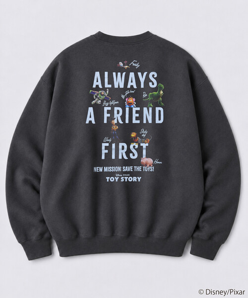 FREAK'S STORE(フリークスストア)の「限定展開 TOYSTORY 別注 Friends クルーネック スウェット(スウェット・メンズ・グレー/チャコールグレー・LARGE/MEDIUM)」の13枚目の写真