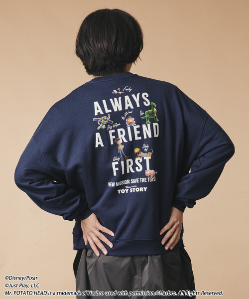 FREAK'S STORE(フリークスストア)の「限定展開 TOYSTORY 別注 Friends クルーネック スウェット(スウェット・メンズ・グレー/チャコールグレー・LARGE/MEDIUM)」の19枚目の写真