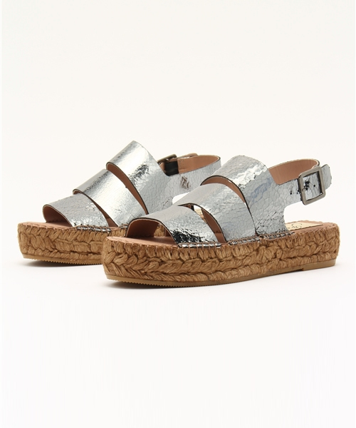 GAIMO（ガイモ）の「GAIMORONCAL（サンダル・レディース・ホワイト/シルバー・38/37/36）」の2枚目の写真