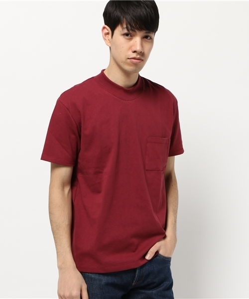 AMERICAN RAG CIE(アメリカンラグシー)の「AMERICAN RAG CIE アメリカンコットンモックネックT / 108-AYU-M161-CT087(Tシャツ/カットソー・メンズ・ホワイト/ネイビー/バーガンディー・2/3/1)」の17枚目の写真