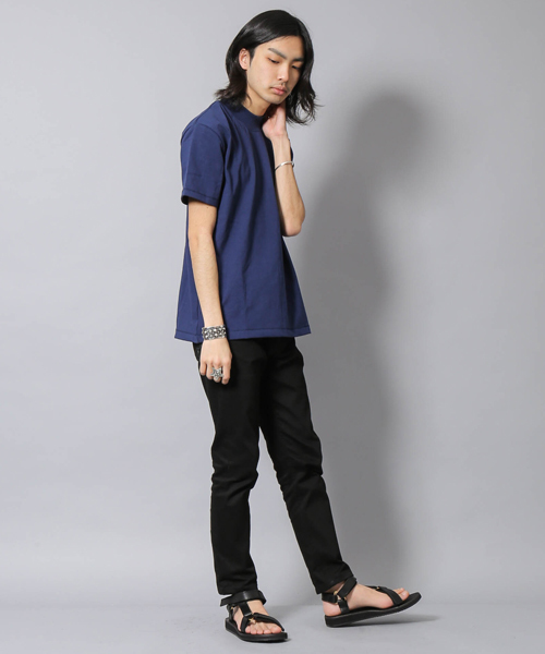 AMERICAN RAG CIE(アメリカンラグシー)の「AMERICAN RAG CIE アメリカンコットンモックネックT / 108-AYU-M161-CT087(Tシャツ/カットソー・メンズ・ホワイト/ネイビー/バーガンディー・2/3/1)」の11枚目の写真