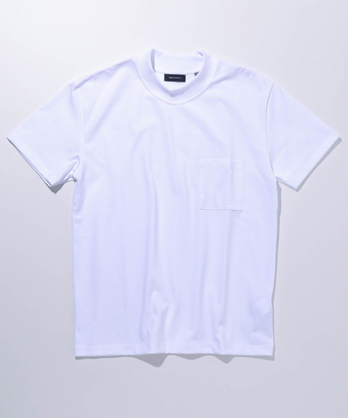AMERICAN RAG CIE(アメリカンラグシー)の「AMERICAN RAG CIE アメリカンコットンモックネックT / 108-AYU-M161-CT087(Tシャツ/カットソー・メンズ・ホワイト/ネイビー/バーガンディー・2/3/1)」の13枚目の写真