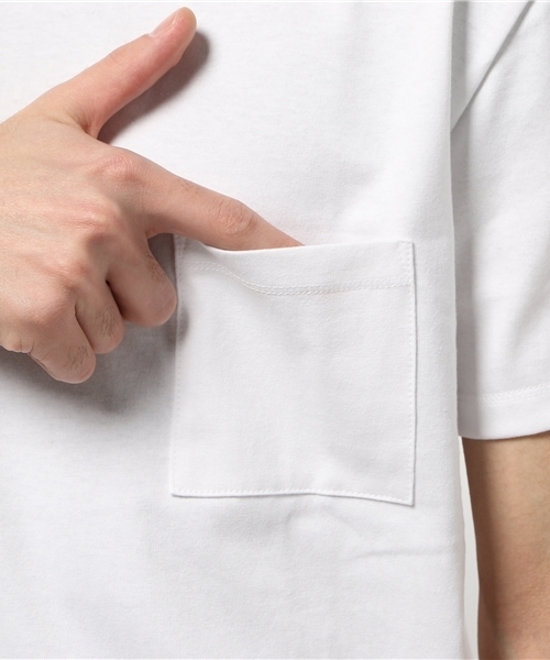 AMERICAN RAG CIE(アメリカンラグシー)の「AMERICAN RAG CIE アメリカンコットンモックネックT / 108-AYU-M161-CT087(Tシャツ/カットソー・メンズ・ホワイト/ネイビー/バーガンディー・2/3/1)」の7枚目の写真