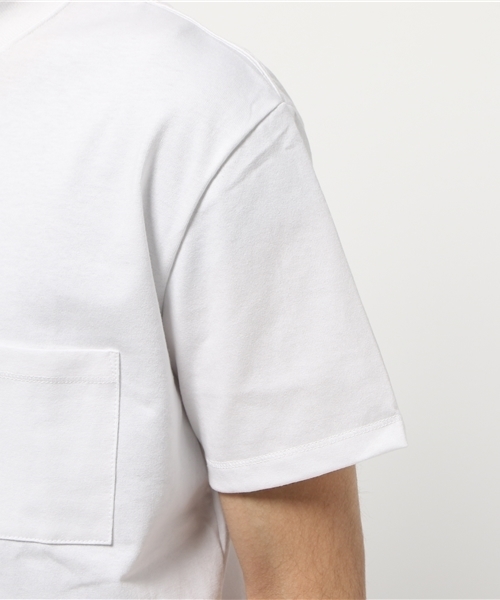 AMERICAN RAG CIE(アメリカンラグシー)の「AMERICAN RAG CIE アメリカンコットンモックネックT / 108-AYU-M161-CT087(Tシャツ/カットソー・メンズ・ホワイト/ネイビー/バーガンディー・2/3/1)」の8枚目の写真