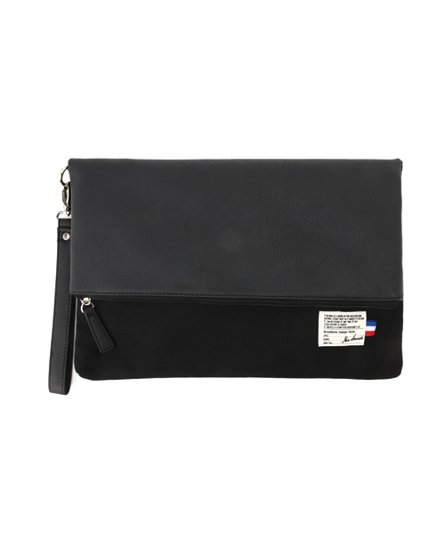 WEGO（ウィゴー）の「WEGO/口折れコンビクラッチバッグ（クラッチバッグ・メンズ・ネイビー/ブラック/ホワイト/キャメル・FREE）」の19枚目の写真