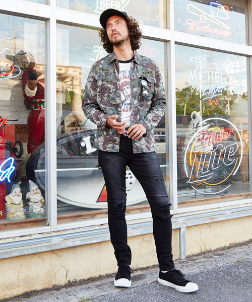 HYSTERIC GLAMOUR（ヒステリックグラマー）の「HYS DEAD pt T-SH（Tシャツ/カットソー・メンズ・ホワイト/トップグレー/ブラック・X-LARGE/MEDIUM/LARGE/SMALL）」の10枚目の写真