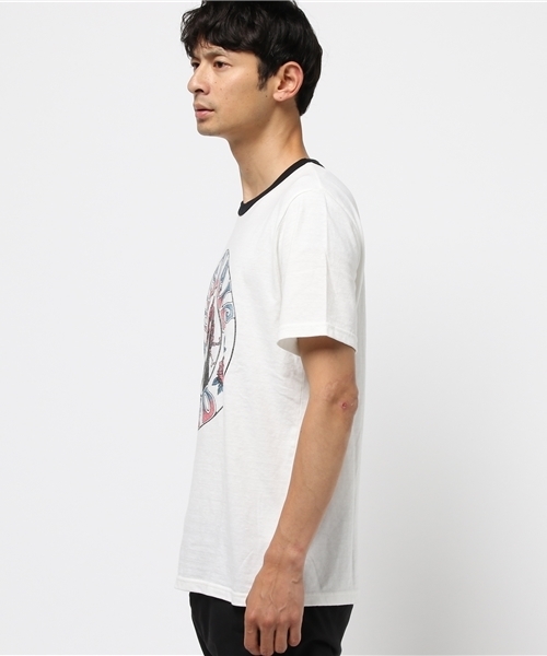 HYSTERIC GLAMOUR（ヒステリックグラマー）の「HYS DEAD pt T-SH（Tシャツ/カットソー・メンズ・ホワイト/トップグレー/ブラック・X-LARGE/MEDIUM/LARGE/SMALL）」の4枚目の写真