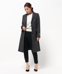 【新品】ザ・スーツカンパニー MOON社生地 グレンチェックチェスターコート 新品】ザ・スーツカンパニー MOON社生地 グレンチェックチェスター