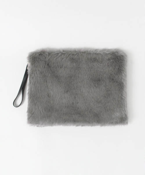 RODE SKO（ロデスコ）の「RODE SKO KIELO ファークラッチ（クラッチバッグ・レディース・オフホワイト/グレー/グリーン/ピンク/ピンク系その他/キャメル・FREE）」の3枚目の写真