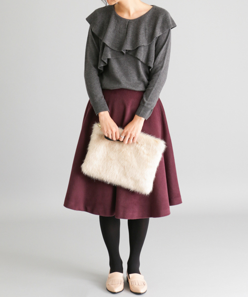 RODE SKO（ロデスコ）の「RODE SKO KIELO ファークラッチ（クラッチバッグ・レディース・オフホワイト/グレー/グリーン/ピンク/ピンク系その他/キャメル・FREE）」の16枚目の写真