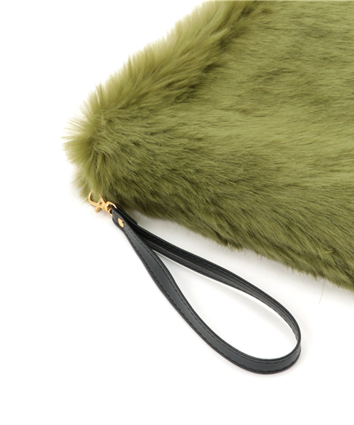 RODE SKO（ロデスコ）の「RODE SKO KIELO ファークラッチ（クラッチバッグ・レディース・オフホワイト/グレー/グリーン/ピンク/ピンク系その他/キャメル・FREE）」の18枚目の写真