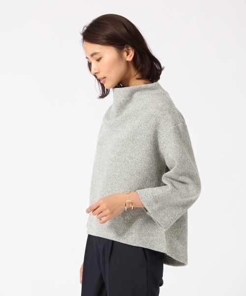 GLOBAL WORK（グローバルワーク）の「Ｗフェイスボトルネックプルオーバー/736805（Tシャツ/カットソー・レディース・カーキ/ライトグレー/レッド/ネイビー・LARGE/MEDIUM）」の12枚目の写真