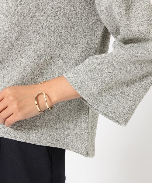 GLOBAL WORK（グローバルワーク）の「Ｗフェイスボトルネックプルオーバー/736805（Tシャツ/カットソー・レディース・カーキ/ライトグレー/レッド/ネイビー・LARGE/MEDIUM）」の6枚目の写真