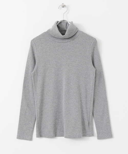 URBAN RESEARCH DOORS WOMENS（アーバンリサーチ ドアーズ ウィメンズ）の「DOORS リヨセルコットンタートルカットソー（Tシャツ/カットソー・レディース・ブラック/オフホワイト/グレー・ONE）」の3枚目の写真