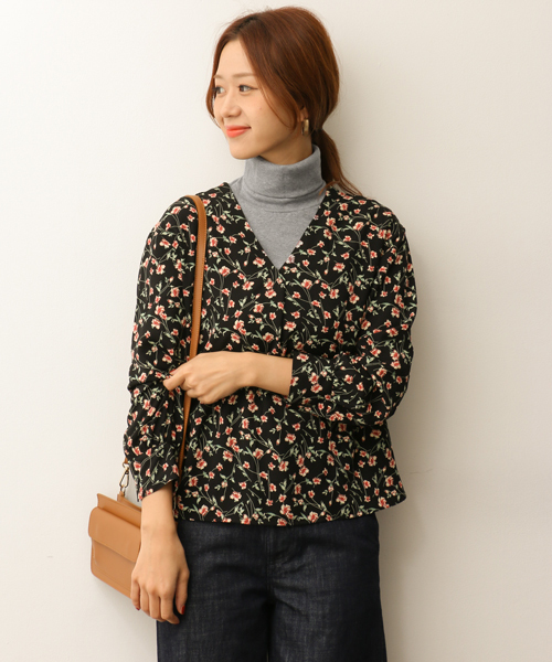 URBAN RESEARCH DOORS WOMENS（アーバンリサーチ ドアーズ ウィメンズ）の「DOORS リヨセルコットンタートルカットソー（Tシャツ/カットソー・レディース・ブラック/オフホワイト/グレー・ONE）」の5枚目の写真