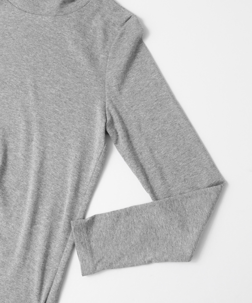 URBAN RESEARCH DOORS WOMENS（アーバンリサーチ ドアーズ ウィメンズ）の「DOORS リヨセルコットンタートルカットソー（Tシャツ/カットソー・レディース・ブラック/オフホワイト/グレー・ONE）」の10枚目の写真