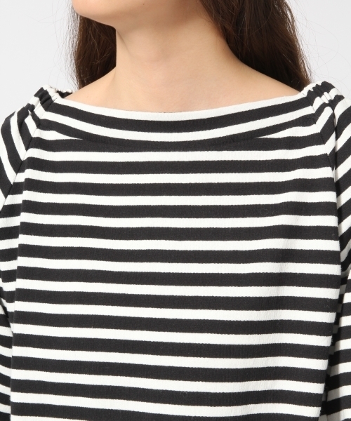 GLOBAL WORK(グローバルワーク)の「2WAYソデリボンカットプルオーバー/745590(Tシャツ/カットソー・レディース・ホワイト/その他/ブルー/ベージュ・MEDIUM/LARGE)」の10枚目の写真