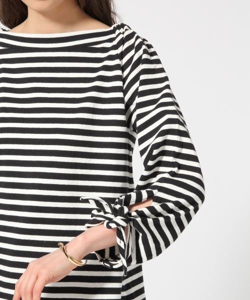 GLOBAL WORK(グローバルワーク)の「2WAYソデリボンカットプルオーバー/745590(Tシャツ/カットソー・レディース・ホワイト/その他/ブルー/ベージュ・MEDIUM/LARGE)」の11枚目の写真