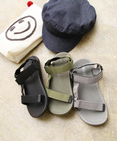 coen（コーエン）の「【『リンネル』2017/6月号掲載・『LEE』5月号掲載】スポーツサンダル（サンダル・レディース・グレー/ブラック/オリーブ・SMALL/LARGE/MEDIUM）」の10枚目の写真