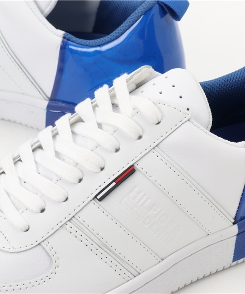 HILFIGER DENIM（ヒルフィガーデニム）の「レザーローカットスニーカー（スニーカー・メンズ・ホワイト×ブルー/ホワイト×レッド・43/42/41）」の5枚目の写真