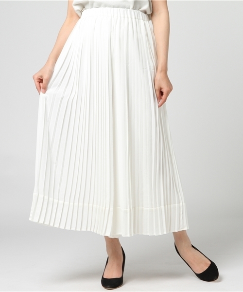 SLY(スライ)の「DECHINE プリーツWIDE PT(その他パンツ・レディース・オフホワイト/ライトピンク/ブラック・1/2)」の8枚目の写真