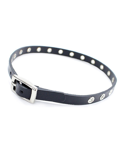 an meets zakka（アンミツザッカ）の「an meets zakka ハトメレザーチョーカー（チョーカー・レディース・ブラック・ONE SIZE）」の2枚目の写真