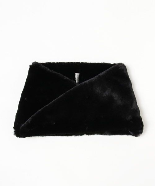 AMERICAN HOLIC（アメリカンホリック）の「・ファースヌード（ストール/ショール・レディース・ブラック/ベージュ/グレー/オフホワイト・FREE）」の3枚目の写真