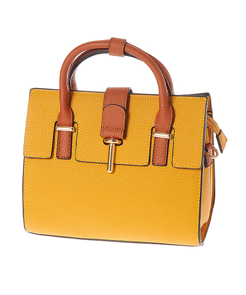 Edit Sheen（エディットシーン）の「シンプルスクエアハンドバッグ（ハンドバッグ・レディース・ブラック/ベージュ/グレー/レッド/イエロー・FREE）」の6枚目の写真