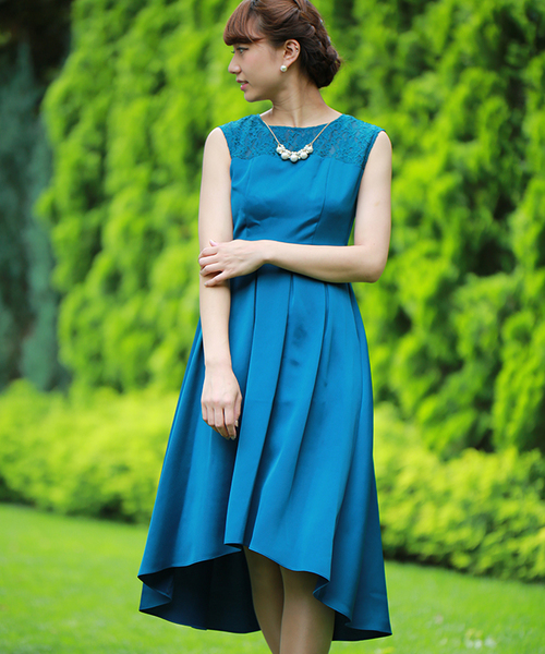 TRUDEA(トルディア)の「3WAYリバーシブルチュールオーバースカート付きフィッシュテールロングワンピース / 結婚式・成人式・謝恩会ワンピース・パーティードレス(ドレス・レディース・ワインレッド/ピンク/ネイビー/サックスブルー/グリーン/ミント/イエロー・MEDIUM)」の21枚目の写真