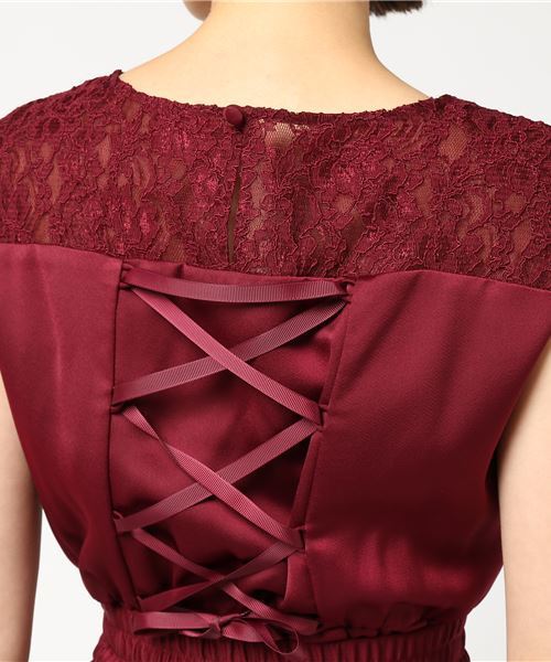 TRUDEA(トルディア)の「3WAYリバーシブルチュールオーバースカート付きフィッシュテールロングワンピース / 結婚式・成人式・謝恩会ワンピース・パーティードレス(ドレス・レディース・ワインレッド/ピンク/ネイビー/サックスブルー/グリーン/ミント/イエロー・MEDIUM)」の11枚目の写真