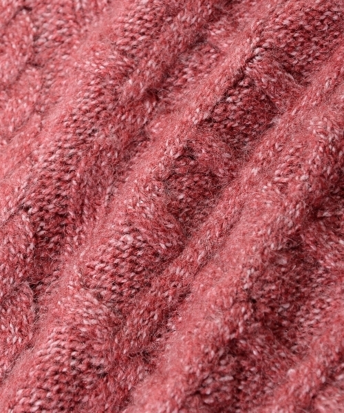 amelier MAJESTIC LEGON（アメリエルマジェスティックレゴン）の「レースアップケーブルプルオーバー（ニット/セーター・レディース・アイボリー/グレー/レッド・FREE）」の4枚目の写真