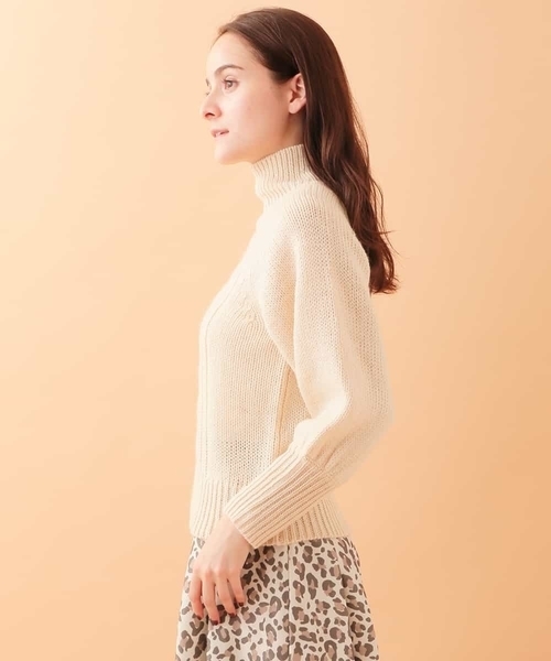 OFUON le MK（オフオンルエムケー）の「ローゲージケーブルニット（ニット/セーター・レディース・オレンジ系その他/アイボリー・38）」の14枚目の写真