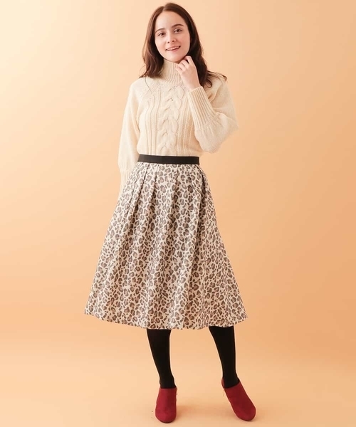 OFUON le MK（オフオンルエムケー）の「ローゲージケーブルニット（ニット/セーター・レディース・オレンジ系その他/アイボリー・38）」の11枚目の写真