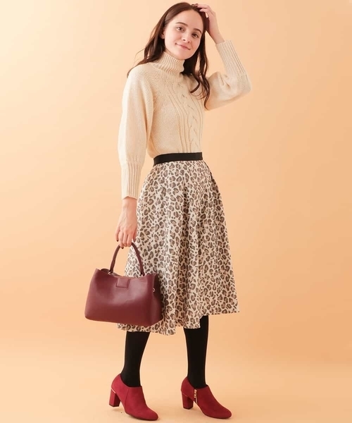 OFUON le MK（オフオンルエムケー）の「ローゲージケーブルニット（ニット/セーター・レディース・オレンジ系その他/アイボリー・38）」の21枚目の写真