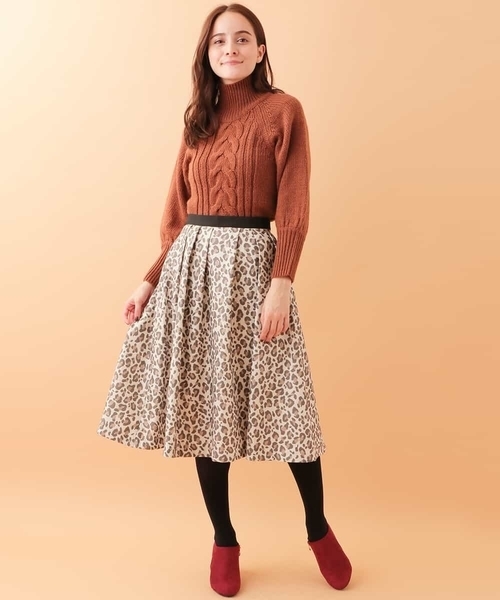 OFUON le MK（オフオンルエムケー）の「ローゲージケーブルニット（ニット/セーター・レディース・オレンジ系その他/アイボリー・38）」の9枚目の写真