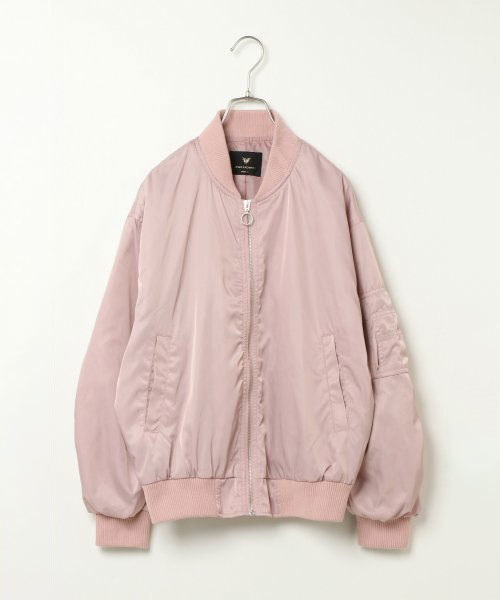 VENCEEXCHANGE（ヴァンスエクスチェンジ）の「袖コンシャスMA-1                    （MA-1・レディース・ブラック/ダークグリーン/ピンク・MEDIUM/LARGE）」の3枚目の写真