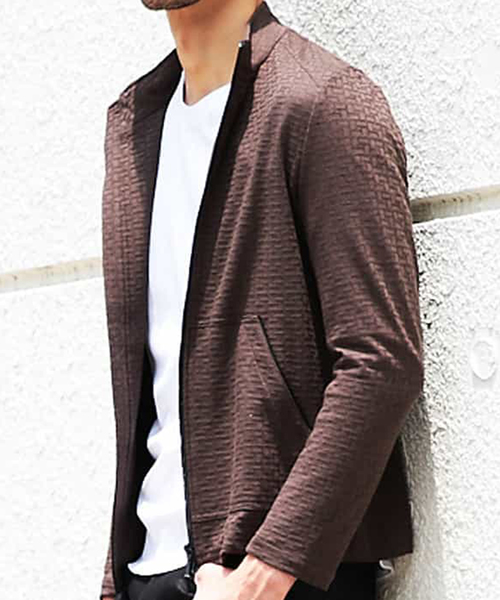 MICHEL KLEIN HOMME (ミッシェルクランオム)の「カーディガン(リンクスキカ)(カーディガン/ボレロ・メンズ・ブラック/ブラウン/グリーン・SMALL/MEDIUM/LARGE/X-LARGE)」の1枚目の写真