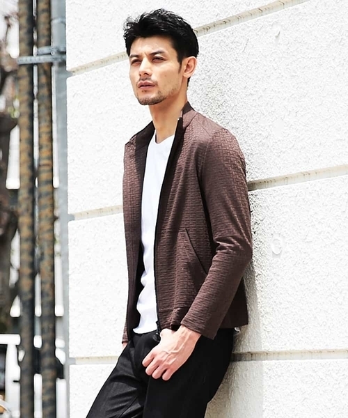 MICHEL KLEIN HOMME (ミッシェルクランオム)の「カーディガン(リンクスキカ)(カーディガン/ボレロ・メンズ・ブラック/ブラウン/グリーン・SMALL/MEDIUM/LARGE/X-LARGE)」の5枚目の写真
