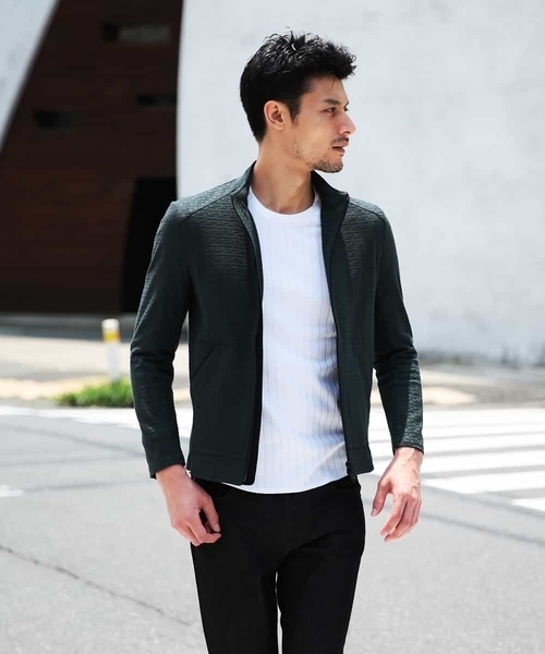 MICHEL KLEIN HOMME (ミッシェルクランオム)の「カーディガン(リンクスキカ)(カーディガン/ボレロ・メンズ・ブラック/ブラウン/グリーン・SMALL/MEDIUM/LARGE/X-LARGE)」の4枚目の写真