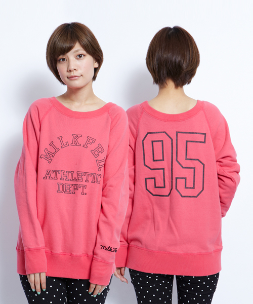 MILKFED.（ミルクフェド）の「FRENCH TERRY PULLOVER（パーカー・レディース・アッシュグレー/レッド/ネイビー・SMALL/MEDIUM）」の3枚目の写真