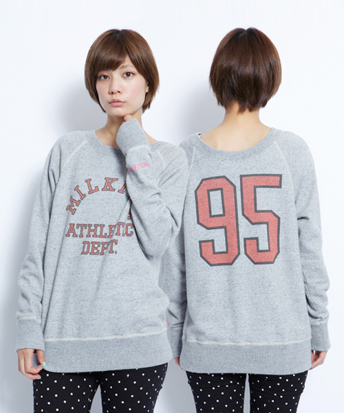 MILKFED.（ミルクフェド）の「FRENCH TERRY PULLOVER（パーカー・レディース・アッシュグレー/レッド/ネイビー・SMALL/MEDIUM）」の2枚目の写真