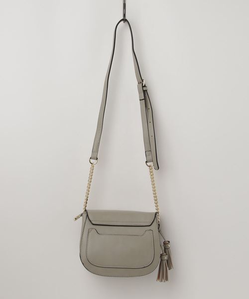 florist(フローリスト)の「アンティークレトロラウンドフラップポーチ(ショルダーバッグ・レディース・ホワイト/ブラック/グレー/ピンク・FREE)」の5枚目の写真