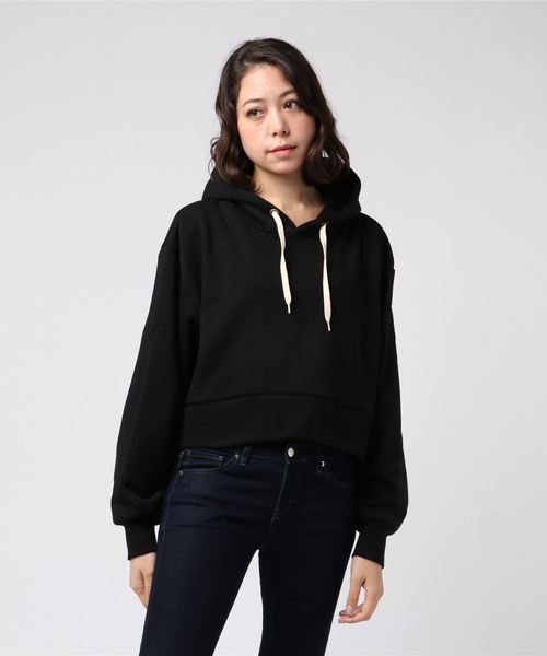 archives(アルシーヴ)の「ショートプルパーカー(Tシャツ/カットソー・レディース・ブラック/パープル/グレー・MEDIUM)」の2枚目の写真