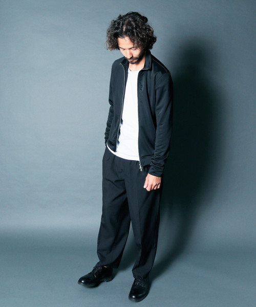 Magine(マージン)の「T/W TROPICAL 2TUCK WIDE CROPPED PANTS:トロピカル2タック ワイドクロップドパンツ(スラックス・メンズ・ブラック/ネイビー/グレー・44/46/48)」の10枚目の写真