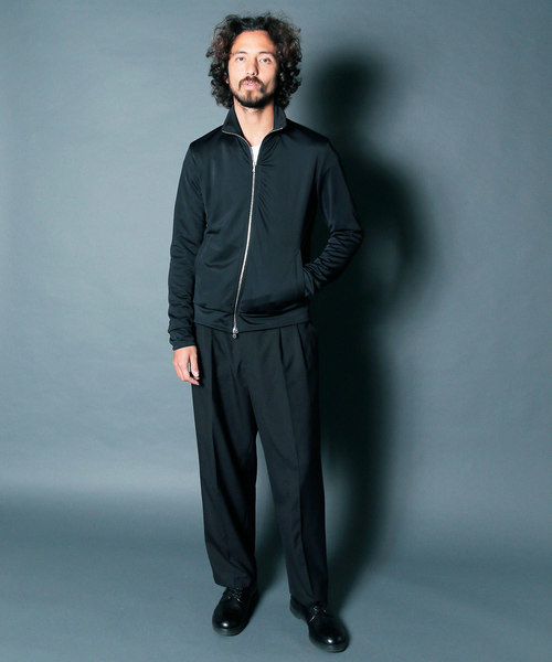 Magine(マージン)の「T/W TROPICAL 2TUCK WIDE CROPPED PANTS:トロピカル2タック ワイドクロップドパンツ(スラックス・メンズ・ブラック/ネイビー/グレー・44/46/48)」の12枚目の写真