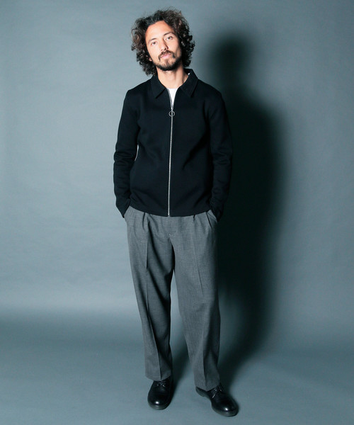 Magine(マージン)の「T/W TROPICAL 2TUCK WIDE CROPPED PANTS:トロピカル2タック ワイドクロップドパンツ(スラックス・メンズ・ブラック/ネイビー/グレー・44/46/48)」の16枚目の写真