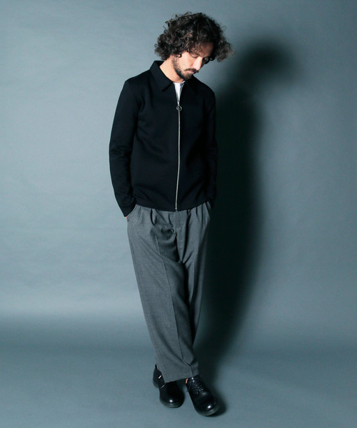 Magine(マージン)の「T/W TROPICAL 2TUCK WIDE CROPPED PANTS:トロピカル2タック ワイドクロップドパンツ(スラックス・メンズ・ブラック/ネイビー/グレー・44/46/48)」の17枚目の写真