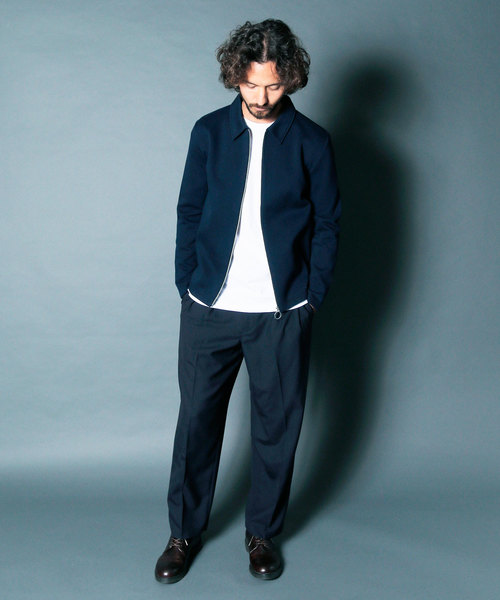 Magine(マージン)の「T/W TROPICAL 2TUCK WIDE CROPPED PANTS:トロピカル2タック ワイドクロップドパンツ(スラックス・メンズ・ブラック/ネイビー/グレー・44/46/48)」の18枚目の写真