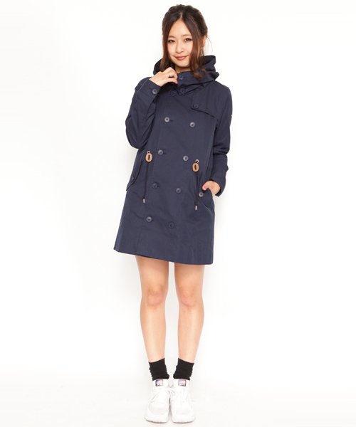 X-girl(エックスガール)の「TRENCH COAT(トレンチコート・レディース・ベージュ/オレンジ/ネイビー・1/2)」の3枚目の写真