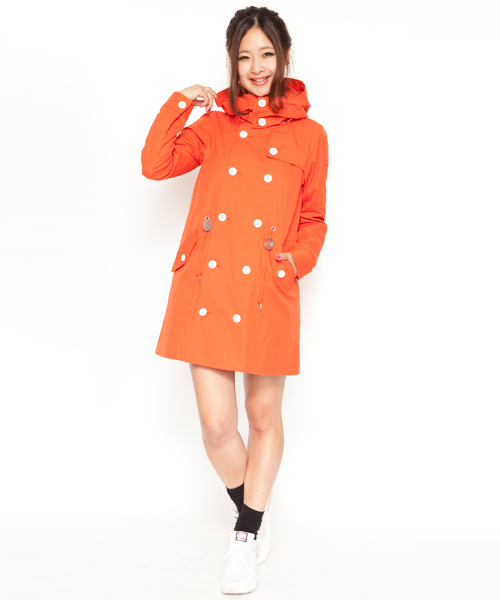 X-girl(エックスガール)の「TRENCH COAT(トレンチコート・レディース・ベージュ/オレンジ/ネイビー・1/2)」の1枚目の写真